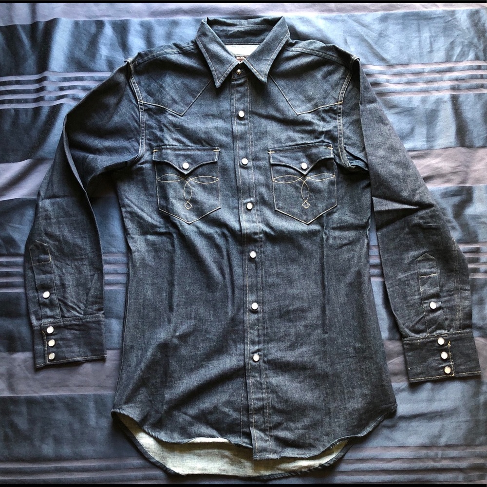 *SOLD* RRL Japanese Indigo Selvedge Denim Western